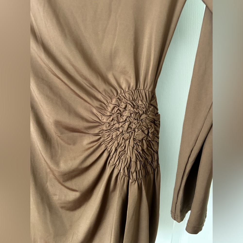SNDYS Olividae Mini Dress in Mocha Small NWT - Picture 4 of 11